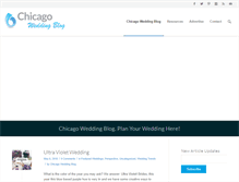 Tablet Screenshot of chicagoweddingblog.com